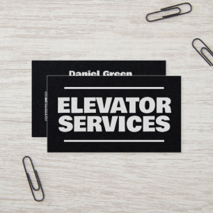Elevator Services QR Business Card