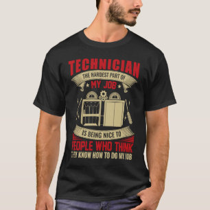 Elevator Tech Electrician for Electrical Worker T-Shirt