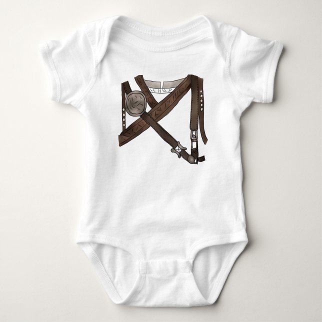 eleven belt baby bodysuit (Front)