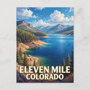 Eleven Mile Colorado Reservoir Adventure Postcard