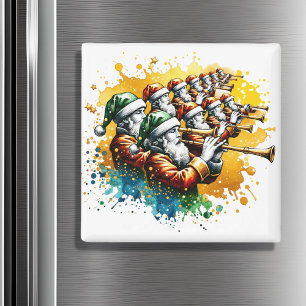 Eleven Pipers Piping   Twelve Days of Christmas Magnet