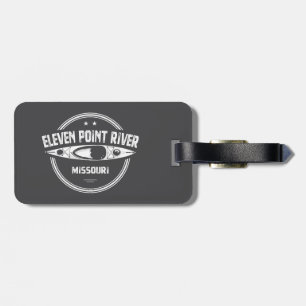 Eleven Point River Missouri Kayaking Luggage Tag