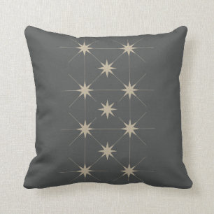 Eleven Star Grey background. Cushion