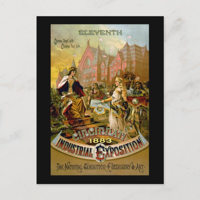 Eleventh Cincinnati Industrial Exposition Postcard (Front)