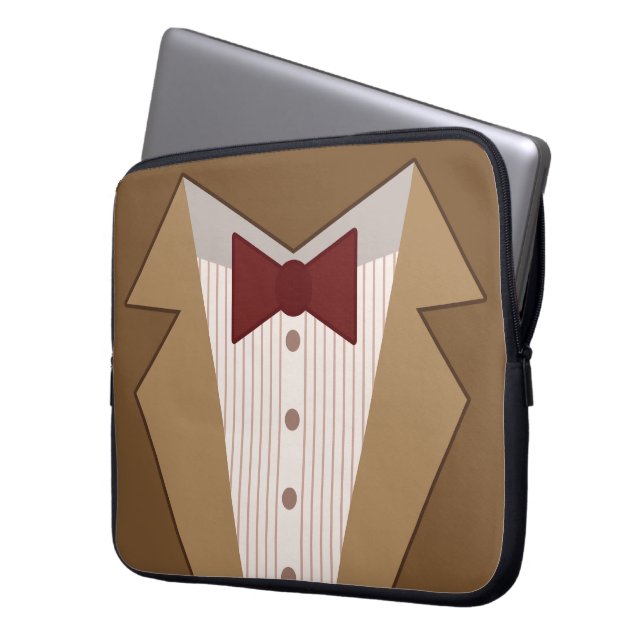 Eleventh Doctor Outfit Laptop Sleeve (Front Left)
