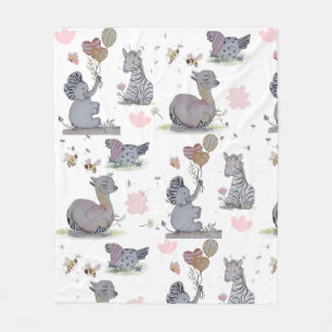 "Eleze Elephant & Polka Hen" Boganhues Blanket