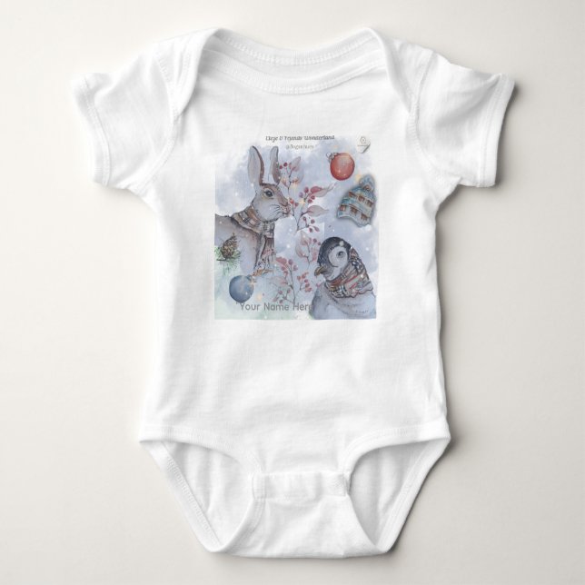 "Eleze & Friends Wonderland" Boganhues  Baby Bodysuit (Front)