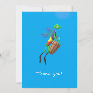 Elf and Bongo Drum Holiday Card