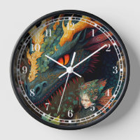 Elf And Dragon Fantasy Art