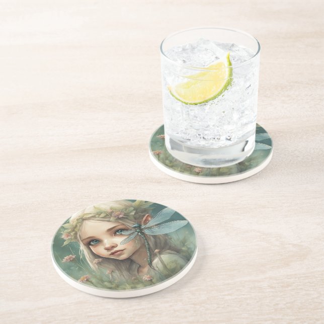 Elf and Dragonfly 3 Coaster (Side)