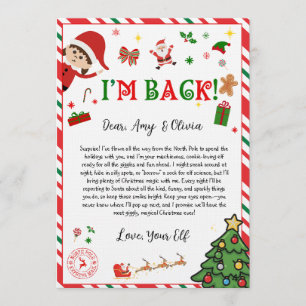 elf arrival letter - elf welcome letter  invitation