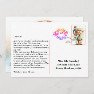 Elf Arrival Letter North Pole Welcome Message Invitation