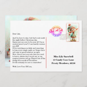 Elf Arrival Letter   North Pole Welcome Message Invitation