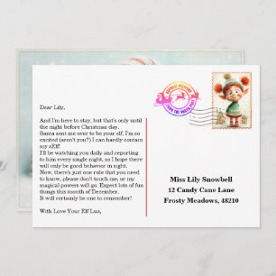 Elf Arrival Letter North Pole Welcome Message Invitation
