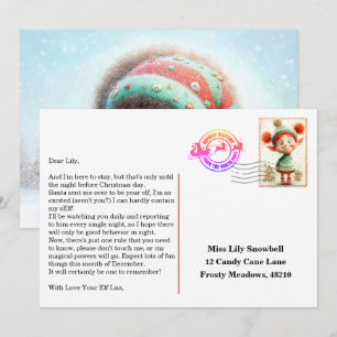 Elf Arrival Letter   North Pole Welcome Message Invitation