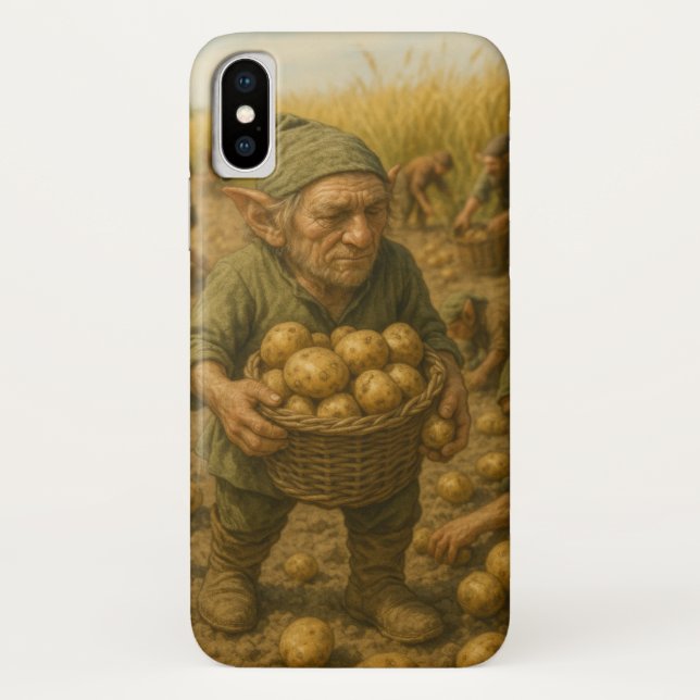 Elf at the potato harvest Case-Mate iPhone case (Back)