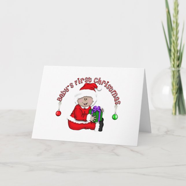 Elf Baby - Latino Tshirts and Gifts Holiday Card (Front)