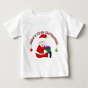 Elf Baby White First Christmas Tshirts and Gifts