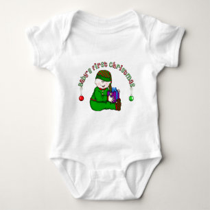 Elf Baby White First Christmas Tshirts and Gifts