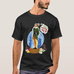 Elf Buddy Do You Need A Hug Text Portrait  T-Shirt