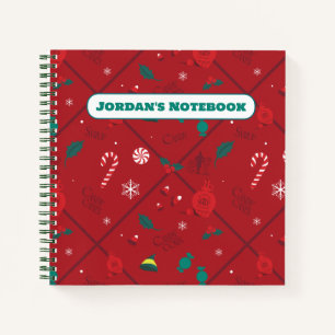 Elf Candy Chequered Pattern Notebook