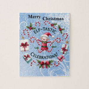 Elf Celebrating Christmas Jigsaw Puzzle