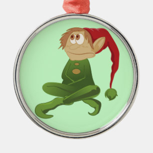 Elf Christmas bell ornament