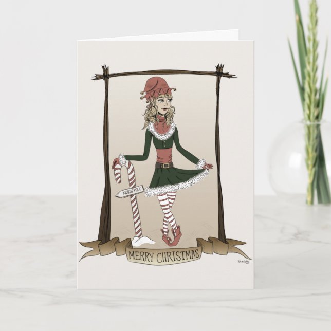 Elf Christmas Card (Front)