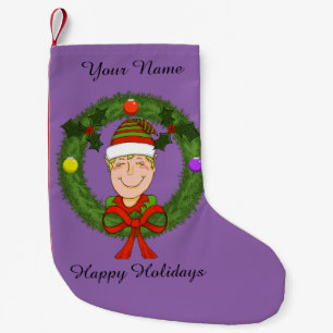 Elf Christmas Stocking (Customisable)