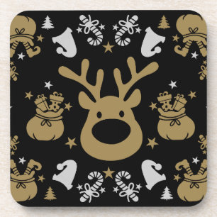 Elf Christmas Wrapping Coaster