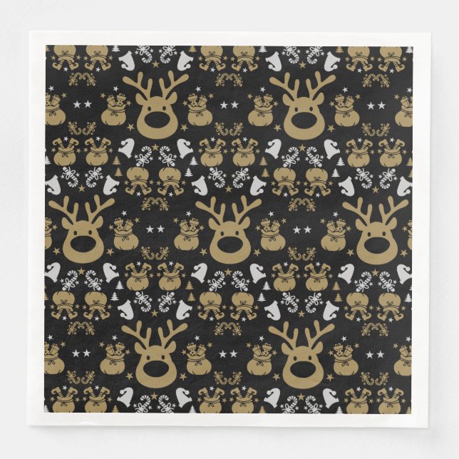 Elf Christmas Wrapping Napkin (Front)