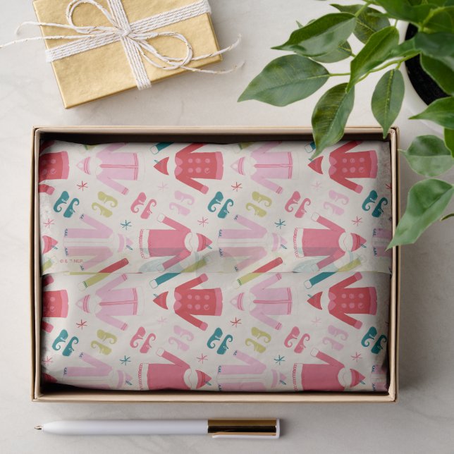 Elf Colourful Coat and Shoes Pattern Tissue Paper (Gift)