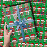 Elf Custom Face photo Elf Christmas Funny Trump Wrapping Paper<br><div class="desc">Elf Custom Face photo Elf Christmas Funny Trump , Replace the face of this elf with your favourite photo (make sure to crop as much to the face as possible and use an app to remove the background) and personalise this funny Christmas Holiday Wrapping Paper with your kid, husband, or...</div>