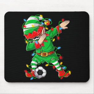 Elf Dabbing Soccer Player Christmas Dab Xmas  Mouse Pad