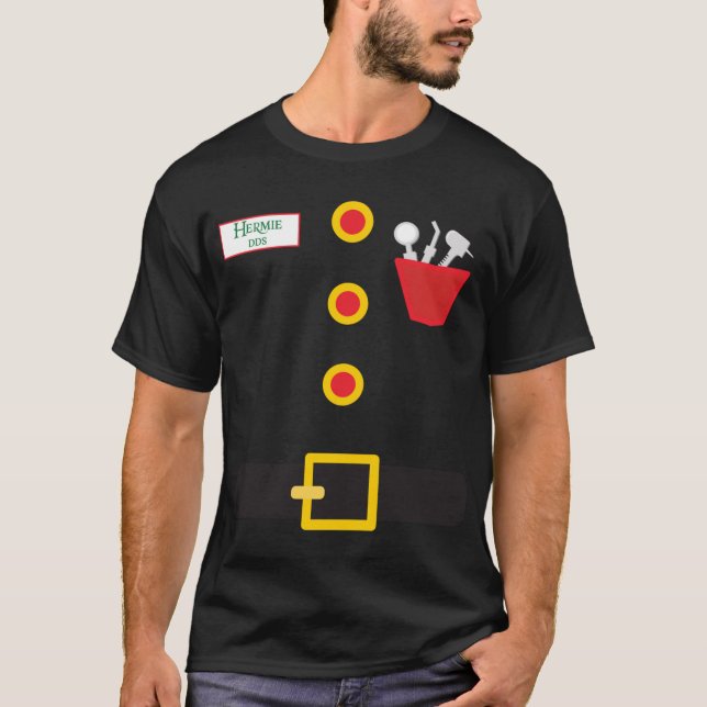 Elf Dentist Funny Christmas T-Shirt (Front)
