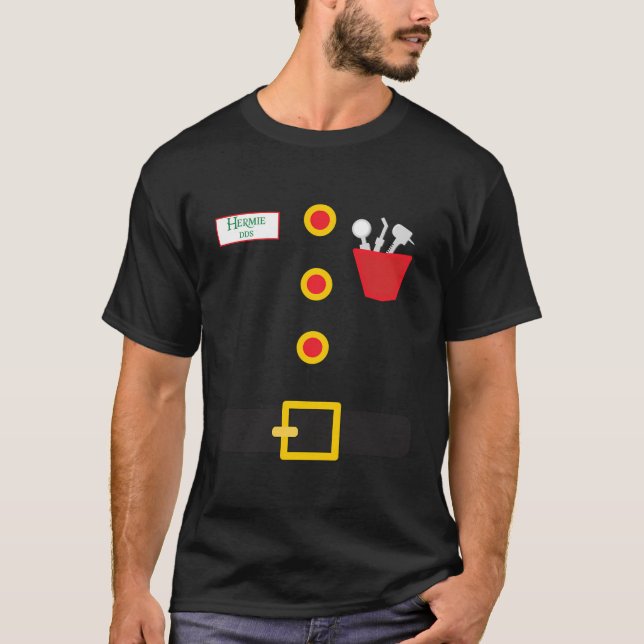 Elf Dentist Funny Christmas T-Shirt (Front)