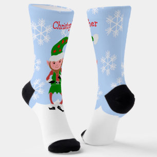 Elf Design Christmas Socks