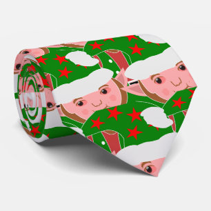 Elf Design Christmas Tie