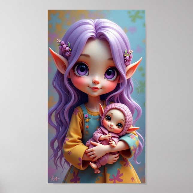 *Elf & Elf Doll Poster (Front)