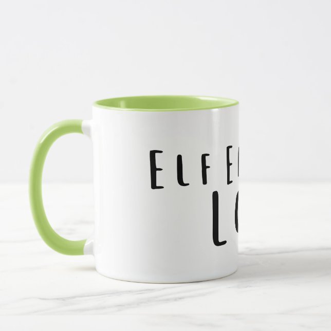 Elf Energy: Low Funny, Exhausted Mug (Left)