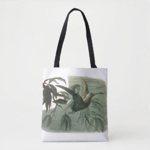 Elf Fairies Elves Moon Night Scene Bird Flying Tote Bag