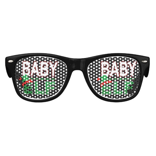 Elf Family | Baby Elf Christmas Holiday #TeamElf Kids Sunglasses (Front)