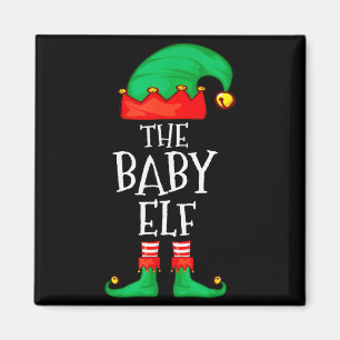 Elf Family Christmas Funny The Baby Elf Sweater Bo Magnet