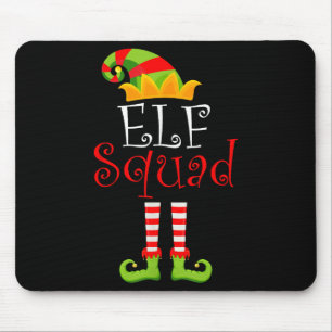 Elf Family Christmas Group Matching Pajamas Xmas E Mouse Pad