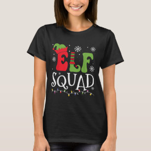 Elf Family Christmas Matching Pajamas Funny Xmas E T-Shirt