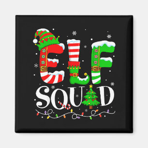 Elf Family Christmas Matching Pajamas Xmas Kids El Magnet
