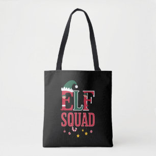 Elf Family Christmas Matching Pyjamas Elf Squad  Tote Bag