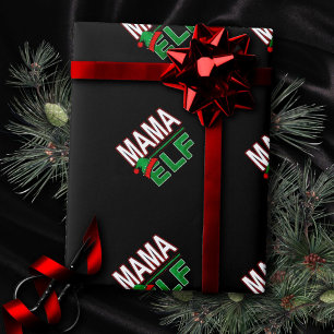 Elf Family   Mama Elf Christmas Holiday #TeamElf Wrapping Paper