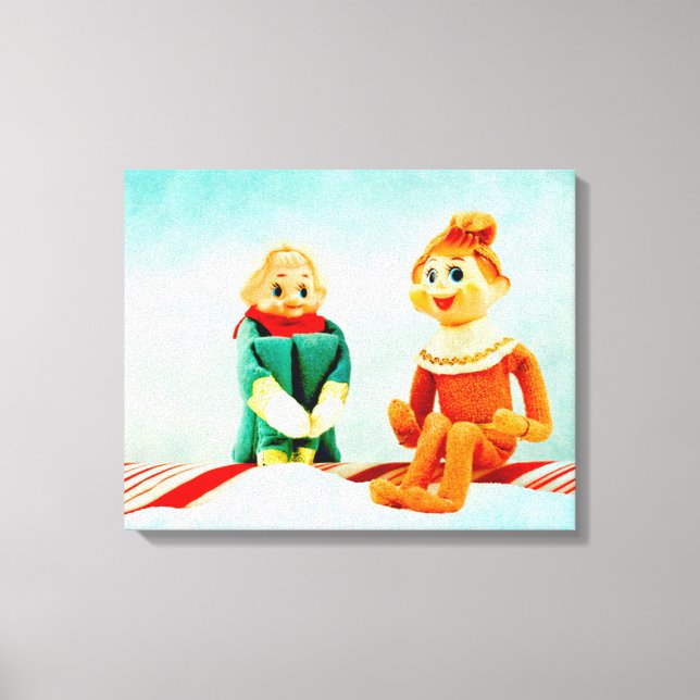Elf First Date Canvas Print (Front)