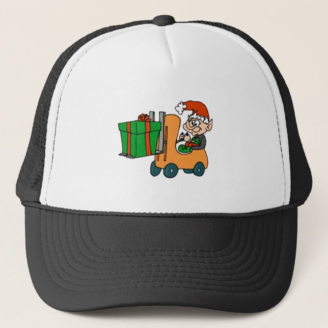 Elf Forklift Trucker Hat (Front)